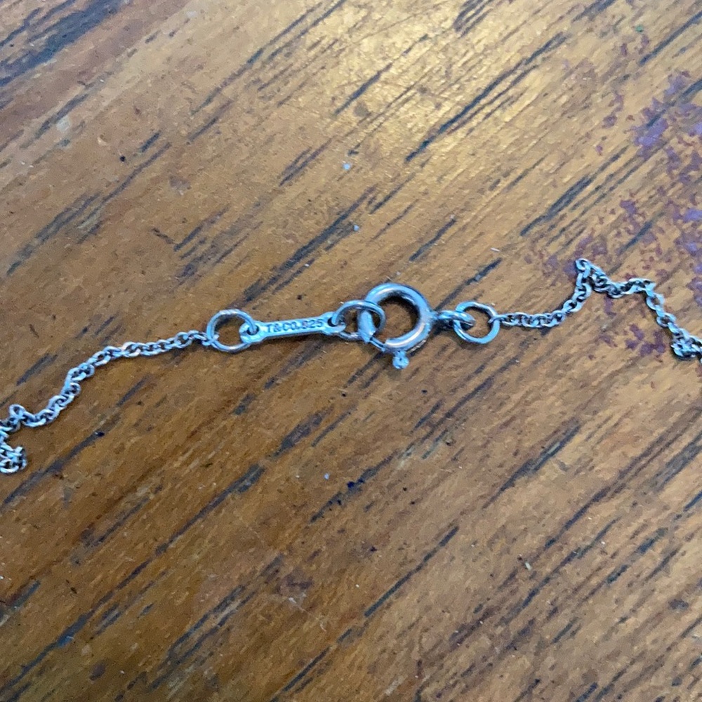 Tiffany Sterling Circle Interlocking Necklace - image 4